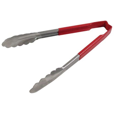 Tong Ss 9 1/2 Grip Red